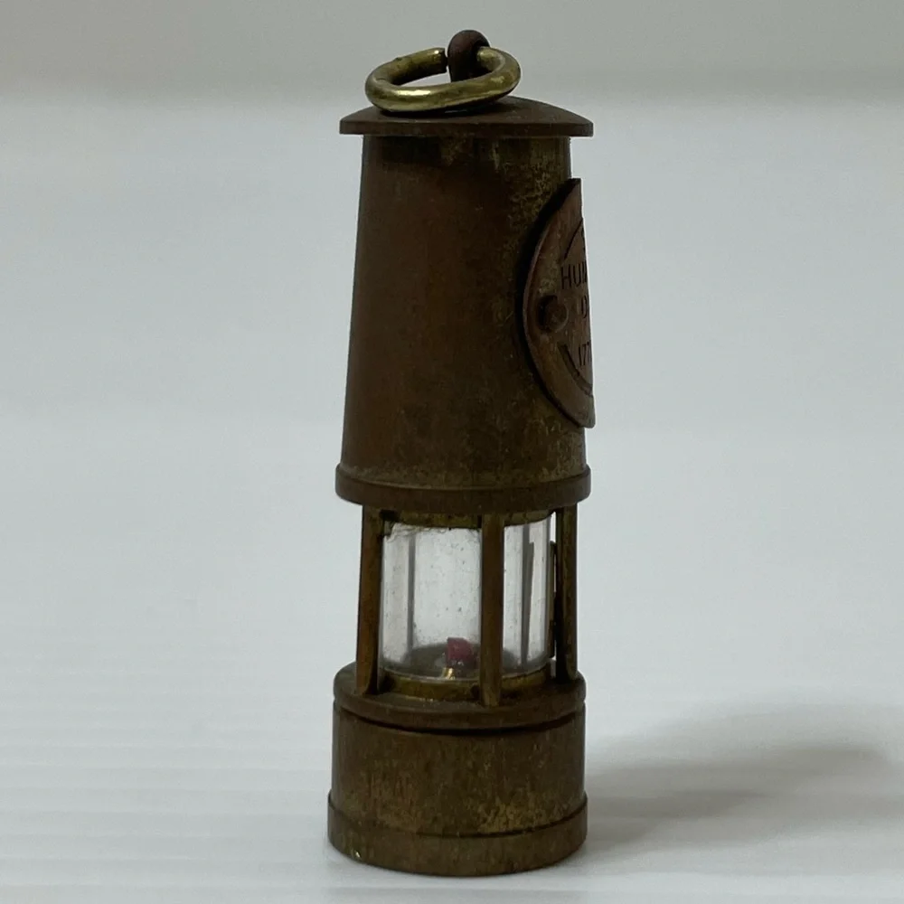 Vintage Rare Miniature Miners Safety Lamp England